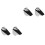 4Pcs Silver Glass Shelf Brackets for Stable Speaker Shelf Support 5