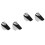 4Pcs Silver Glass Shelf Brackets for Stable Speaker Shelf Support 6