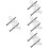 8Pcs Professional Steel Clock Winding Keys Scratch Resistant Silver 6
