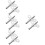8Pcs Professional Steel Clock Winding Keys Scratch Resistant Silver 7