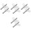 8Pcs Professional Steel Clock Winding Keys Scratch Resistant Silver 4