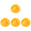 4Pièces Support Poteau De Orange Durable Pour Jardin 2