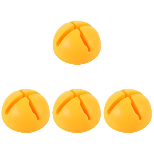 4Pièces Support Poteau De Orange Durable Pour Jardin 1