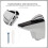 4Pcs Silver Glass Shelf Brackets for Stable Speaker Shelf Support 11