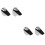 4Pcs Silver Glass Shelf Brackets for Stable Speaker Shelf Support 8