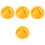 4Pièces Support Poteau De Orange Durable Pour Jardin 3