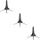 3Pièces Support Trompette Métal Noir Pliant Stable Pour Clarinette 9