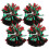 4Pcs Durable Cheerleading Pom Poms with Comfortable Baton Handles 11