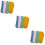 12Paires Doigts Confortables Couleurs Solides 9