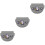 3Pcs Portable Grey Silicone Denture Box Durable Orthodontic Holder 7