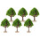 24Pcs Miniature Landscape Trees Green Artificial Craft Ornaments 3