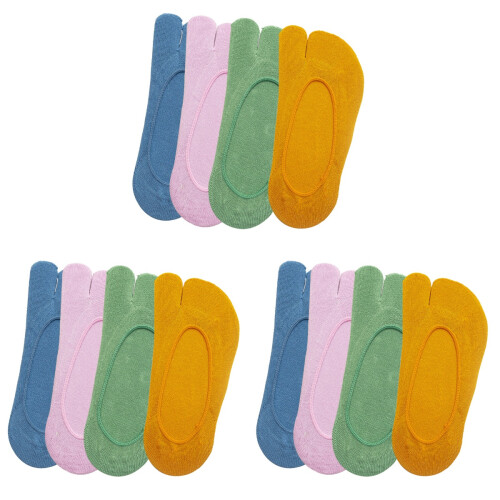 12Paires Doigts Confortables Couleurs Solides 1