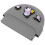 3Pcs Portable Grey Silicone Denture Box Durable Orthodontic Holder 1
