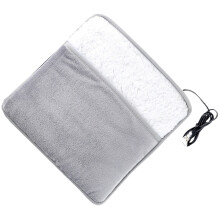4Pcs Soft Grey Electric Foot Warmers Heating Pads Portable Home Office