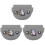 3Pcs Portable Grey Silicone Denture Box Durable Orthodontic Holder 4
