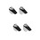 4Pcs Silver Glass Shelf Brackets for Stable Speaker Shelf Support 9