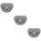 3Pcs Portable Grey Silicone Denture Box Durable Orthodontic Holder 11