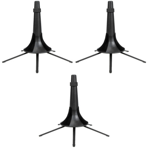 3Pièces Support Trompette Métal Noir Pliant Stable Pour Clarinette 2