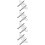 8Pcs Professional Steel Clock Winding Keys Scratch Resistant Silver 8