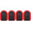 4Pcs Red Key Locker ABS Lock Box with Code for Home and Construction 5