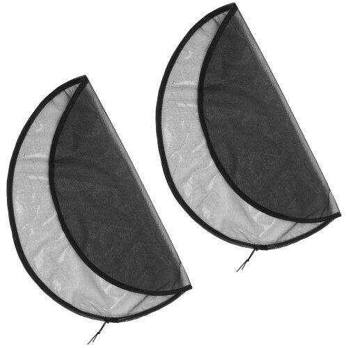 6Pcs Black Rain Barrel Screen Lightweight Polyester Bucket Mesh Cover 2