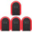 4Pcs Red Key Locker ABS Lock Box with Code for Home and Construction 3
