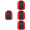 4Pcs Red Key Locker ABS Lock Box with Code for Home and Construction 7