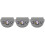3Pcs Portable Grey Silicone Denture Box Durable Orthodontic Holder 6