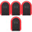4Pcs Red Key Locker ABS Lock Box with Code for Home and Construction 4