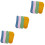 12Paires Doigts Confortables Couleurs Solides 5