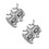 4Pcs Metal Barbell Lock Collars Screw Double Lock Silver Exercise Nuts 6