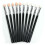 15Pcs Professional Eye Makeup Sponge Brushes with Latex Tips Black Set 8