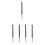 15Pcs Professional Eye Makeup Sponge Brushes with Latex Tips Black Set 4