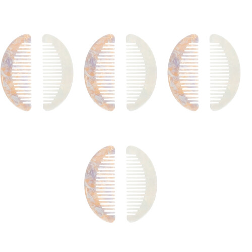 8Pcs Portable Mini Wide Tooth Hair Combs Lightweight Assorted Colors 2