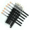 15Pcs Professional Eye Makeup Sponge Brushes with Latex Tips Black Set 9