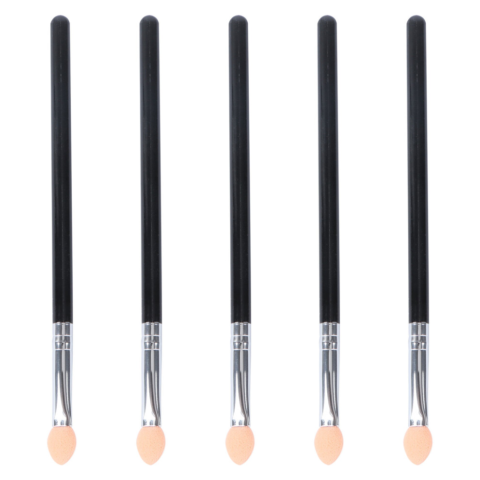 Totority Black 15Pcs Professional Eye Makeup Sponge Brushes With Latex Tips Set