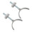 8Pcs Alloy Stair Gate Attachments Beige U Shaped Handrail Hardware 1