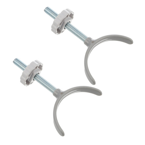 8Pcs Alloy Stair Gate Attachments Beige U Shaped Handrail Hardware