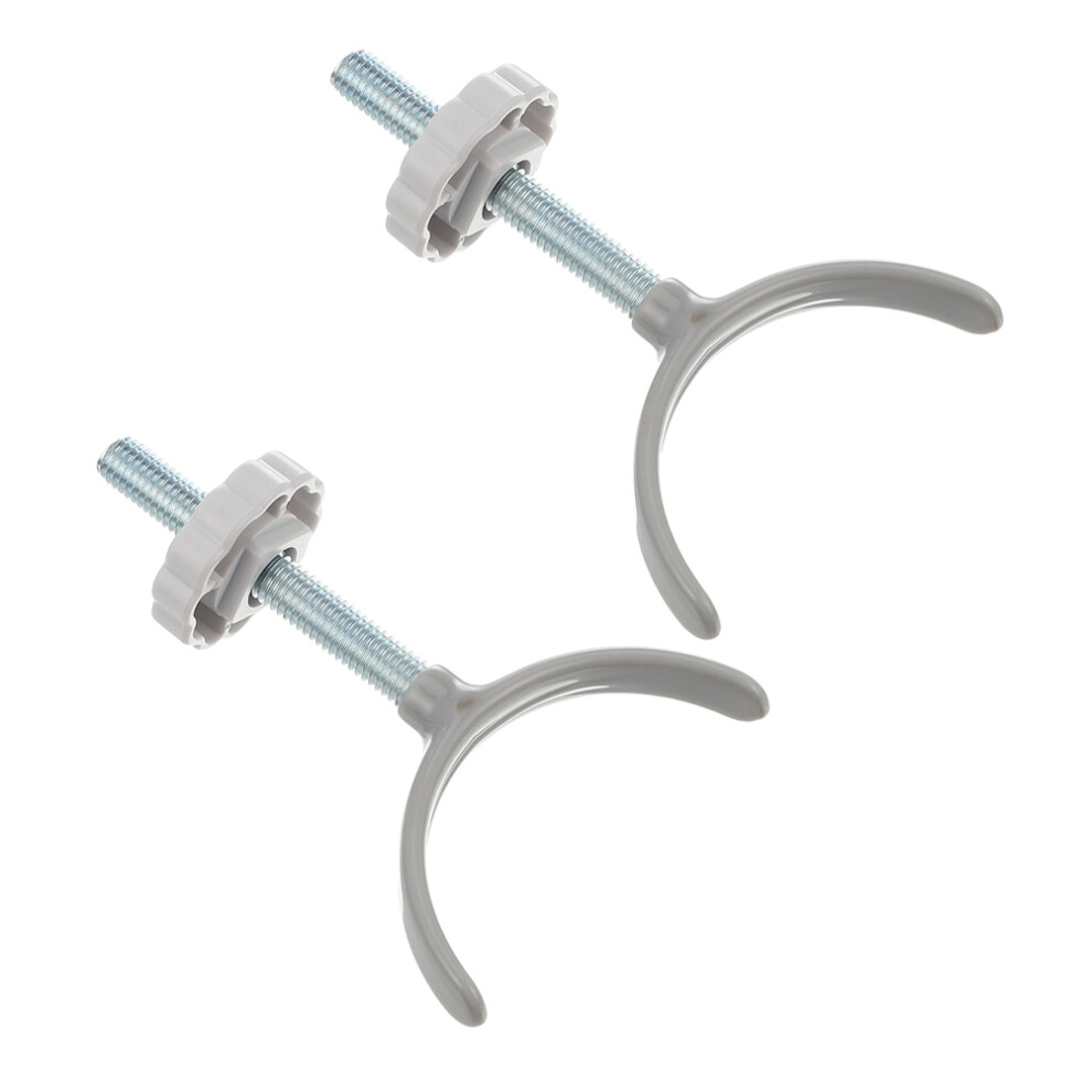 8Pcs Alloy Stair Gate Attachments U Shaped Handrail Hardware Beige Ohphcall