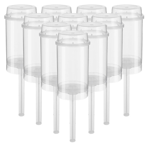 60Pcs Leakproof Clear Cake Push-Up Holders for Cake Pops Storage 1