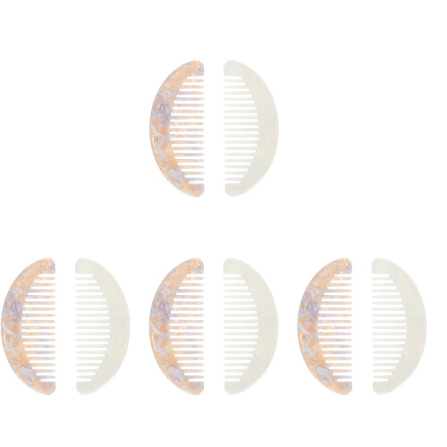 8Pcs Portable Mini Wide Tooth Hair Combs Lightweight Assorted Colors 1