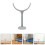 8Pcs Alloy Stair Gate Attachments Beige U Shaped Handrail Hardware 10