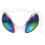 5Pcs Silver Funny Costume Glasses Prop Practical PP Eyewear Accessory 2