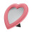 6Pcs Small Pink Heart Shaped Makeup Mirrors for Desktop and Wall 1