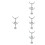 8Pcs Alloy Stair Gate Attachments Beige U Shaped Handrail Hardware 6