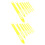 56Pcs Durable Yellow Plastic Net Repair Shuttles for Cast Net Weaving 1