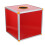 Red Multiuse Ticket Holder Box with Slot Aluminum Alloy 1