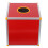 Red Multiuse Ticket Holder Box with Slot Aluminum Alloy 8