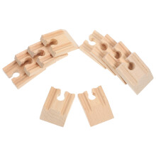 20Pcs Wooden Railway Train Track Toy Pieces Durable Replacement Parts