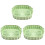 3Pcs Green Silicone Nonstick Reusable Cooking Mats 4